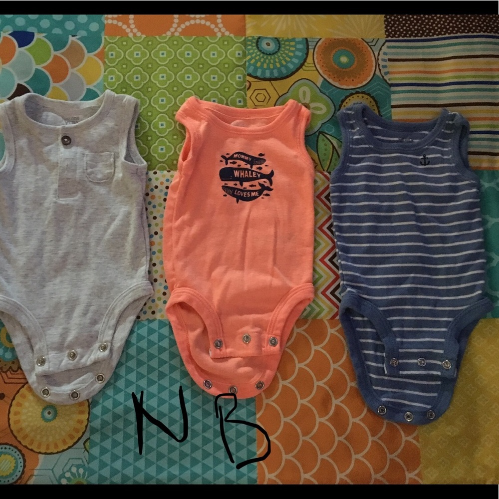 3 carters onesies